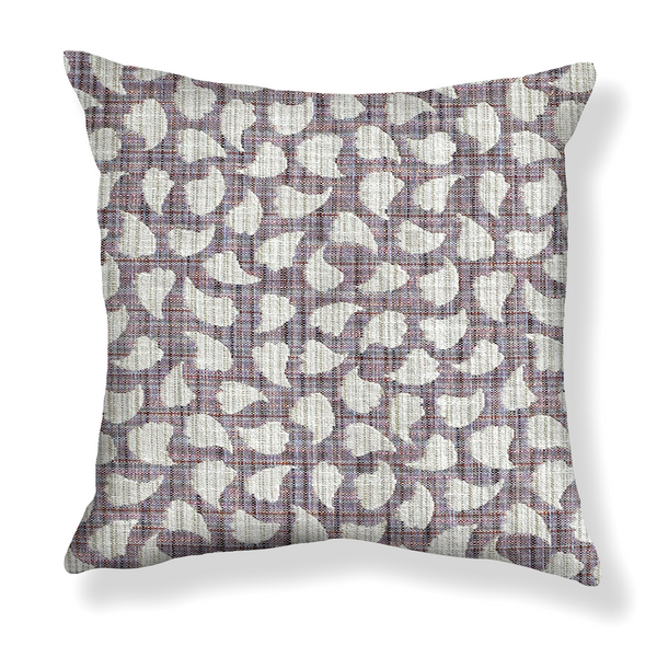 Bubbly Leaves Pillow in Multi Lilac