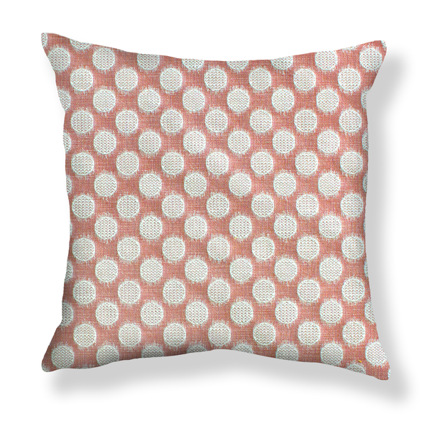 Chevron Dots Pillow in Pink