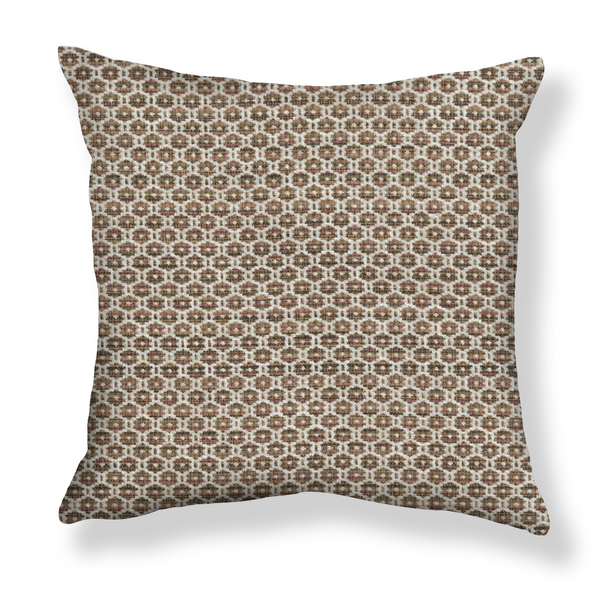 Floret Pillow in Brown/Mauve