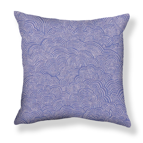 Linear Cloud Pillow in Blue Pink