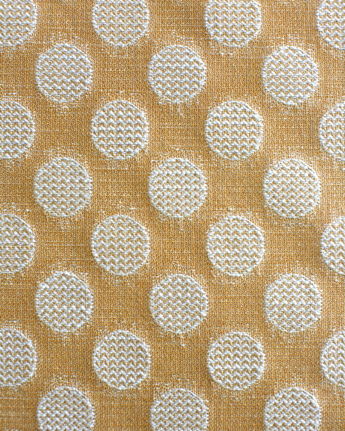 Chevron Dots Fabric in Goldenrod