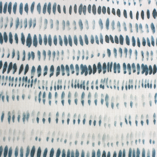 Dashes Sheer Fabric in Dark Blue