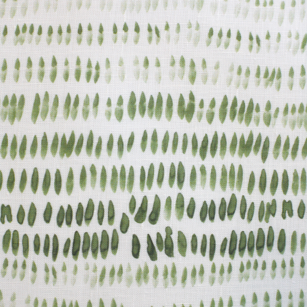 Dashes Sheer Fabric in Green