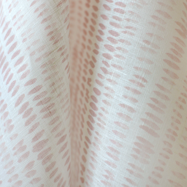 Dashes Sheer Fabric in Pink