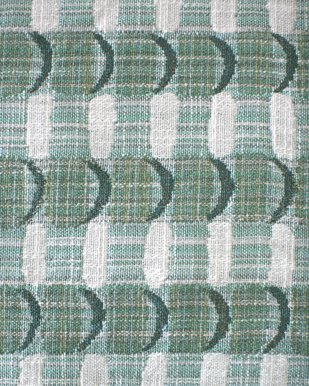 Crescent Plaid Fabric in Green