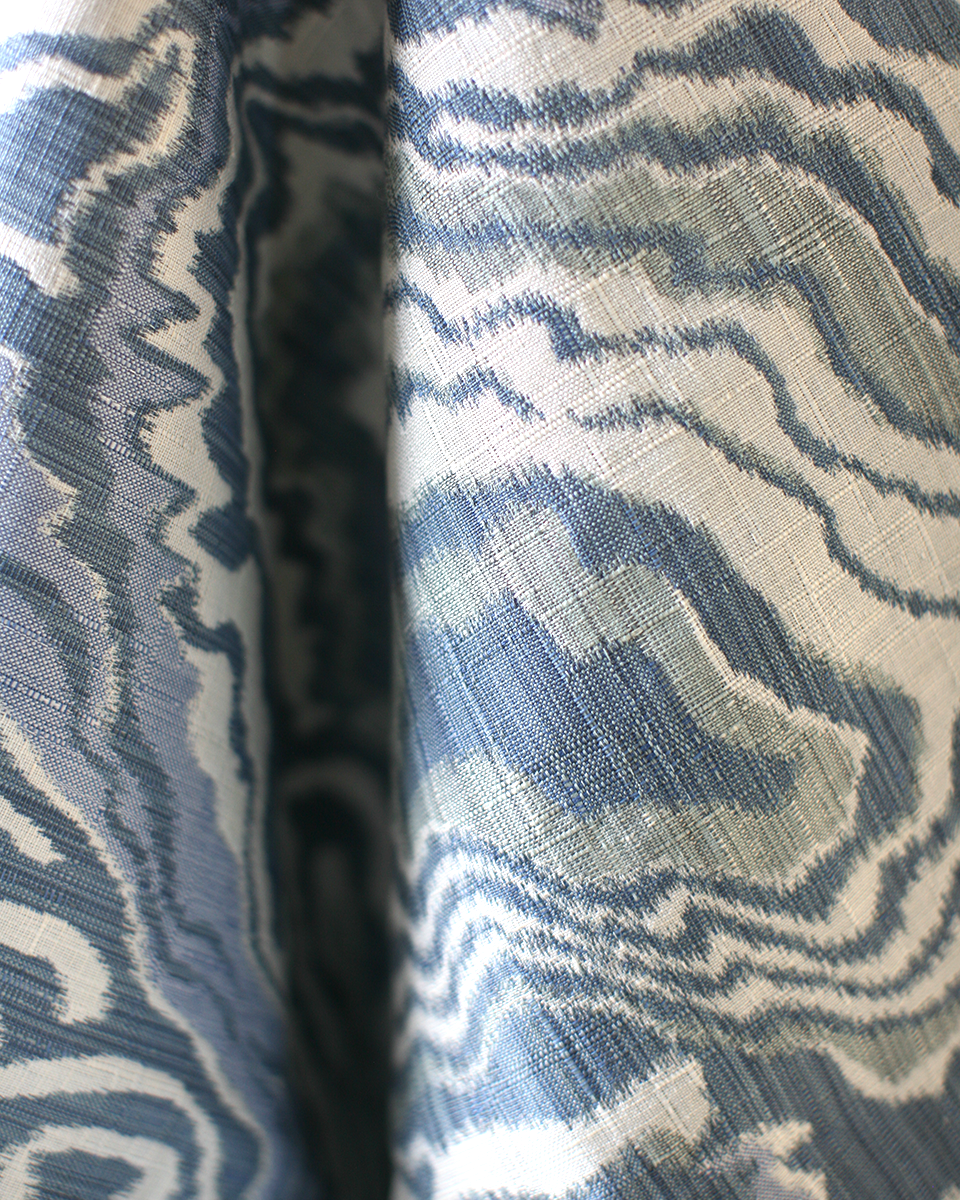 Marble Geode Fabric in Blue