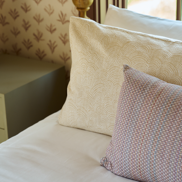 Linear Cloud Pillow in Cream