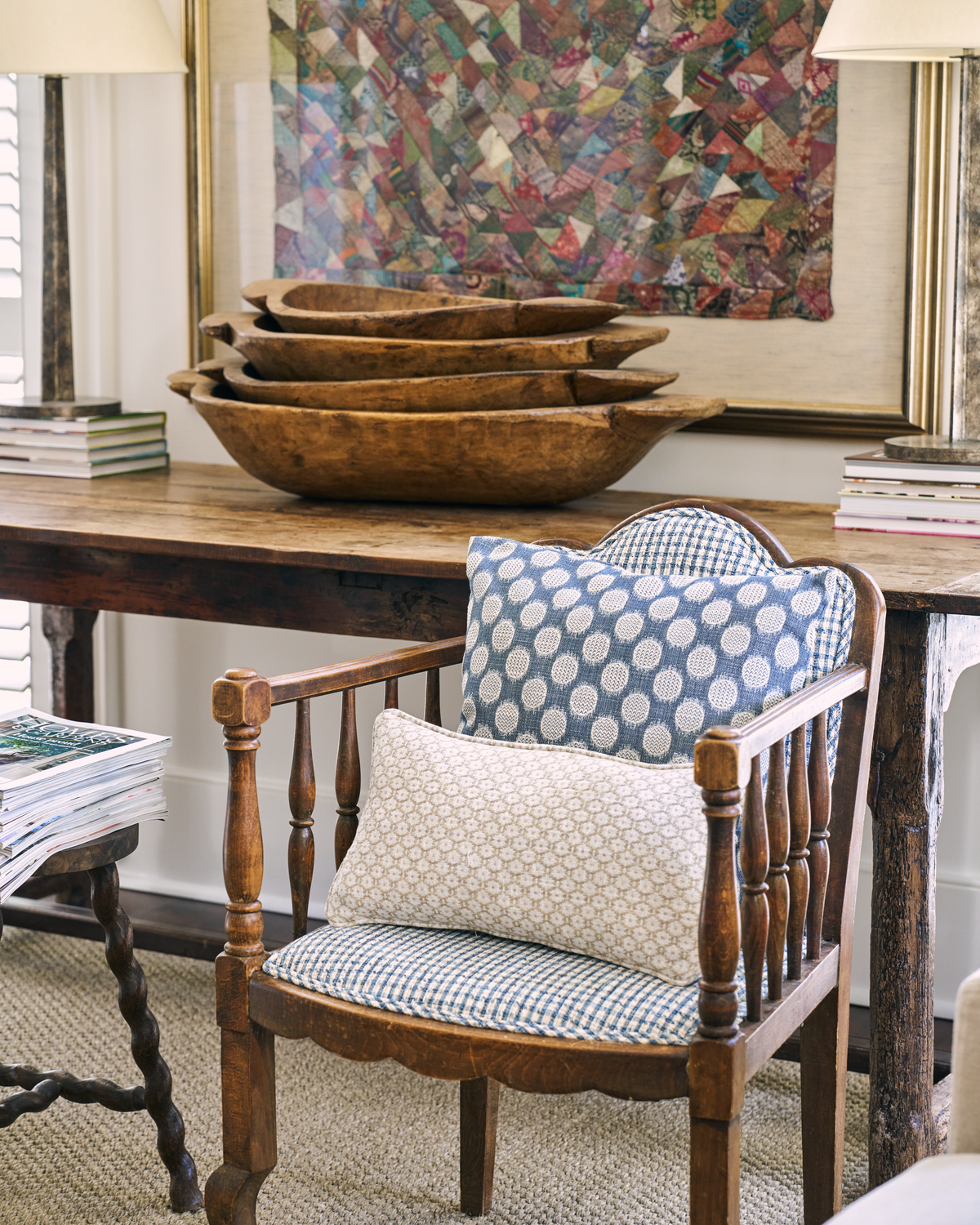 Floret Fabric in Wheat