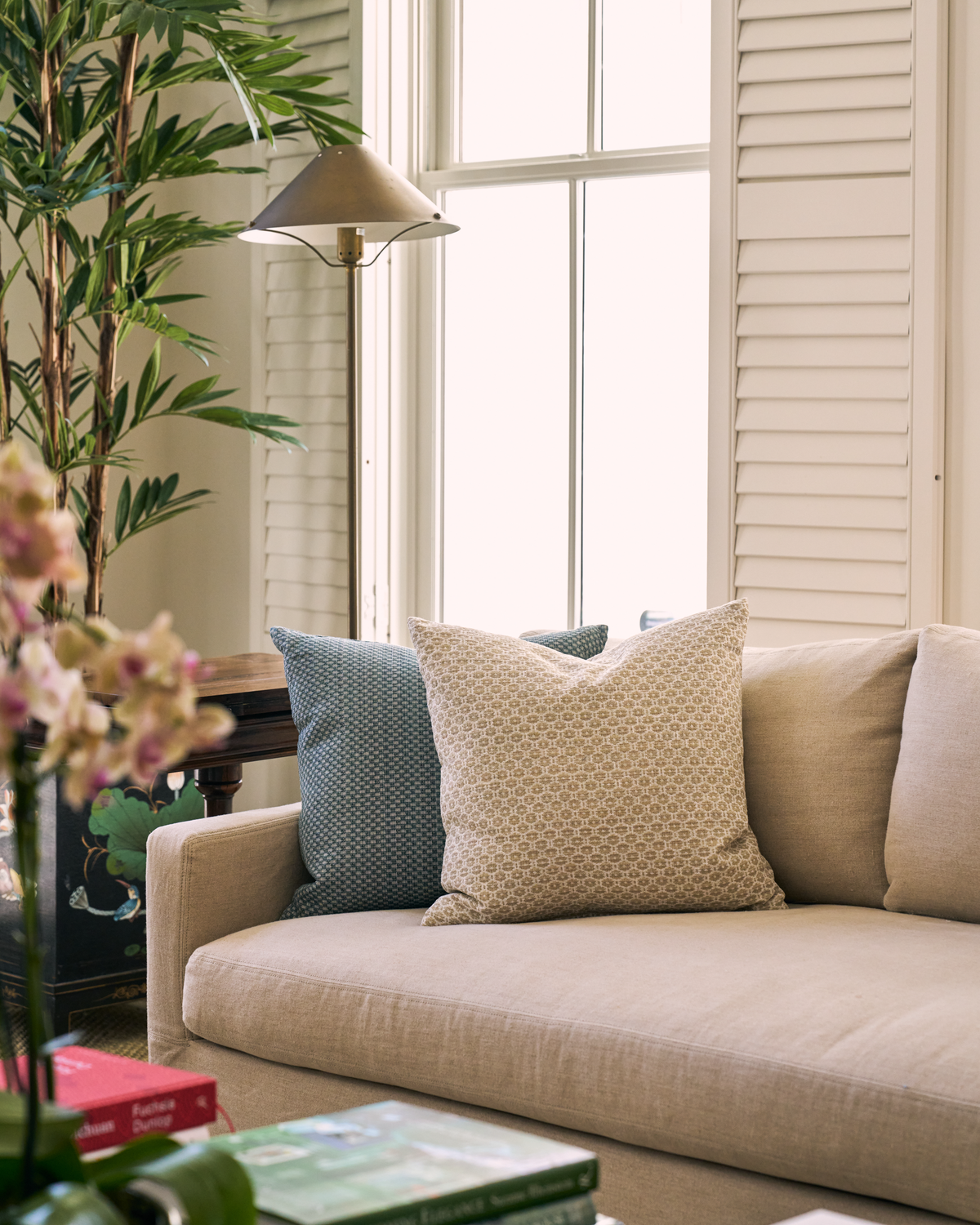 Floret Fabric in Wheat