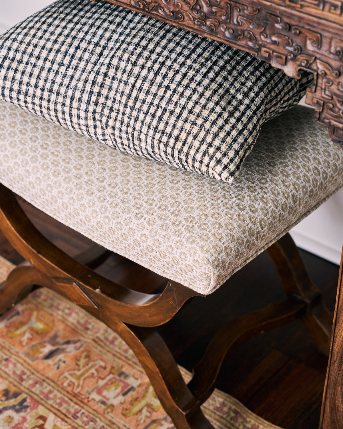 Floret Fabric in Wheat