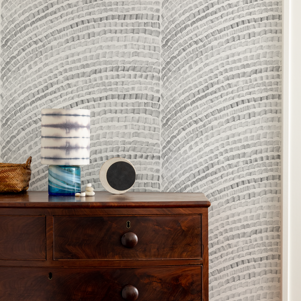 Arches Wallpaper in Inkwash