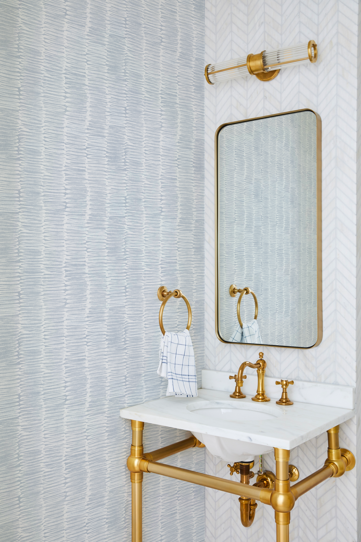 Scribble Wallpaper in Pale Blue