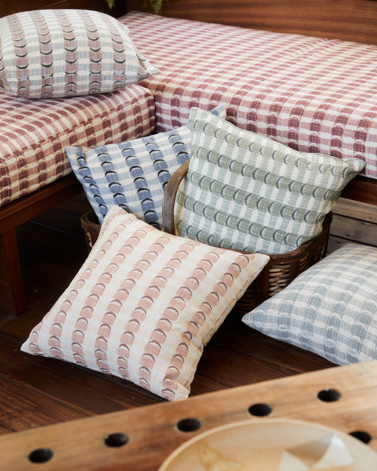 Crescent Plaid Fabric in Green