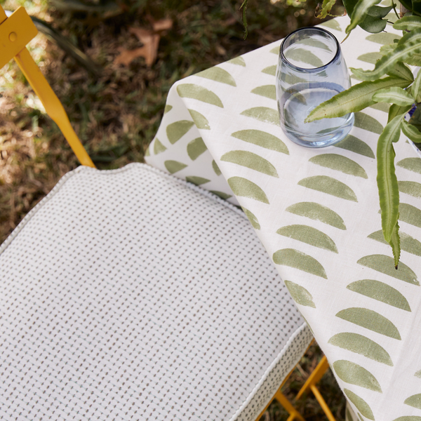 Briar Fabric in Taupe/Mint