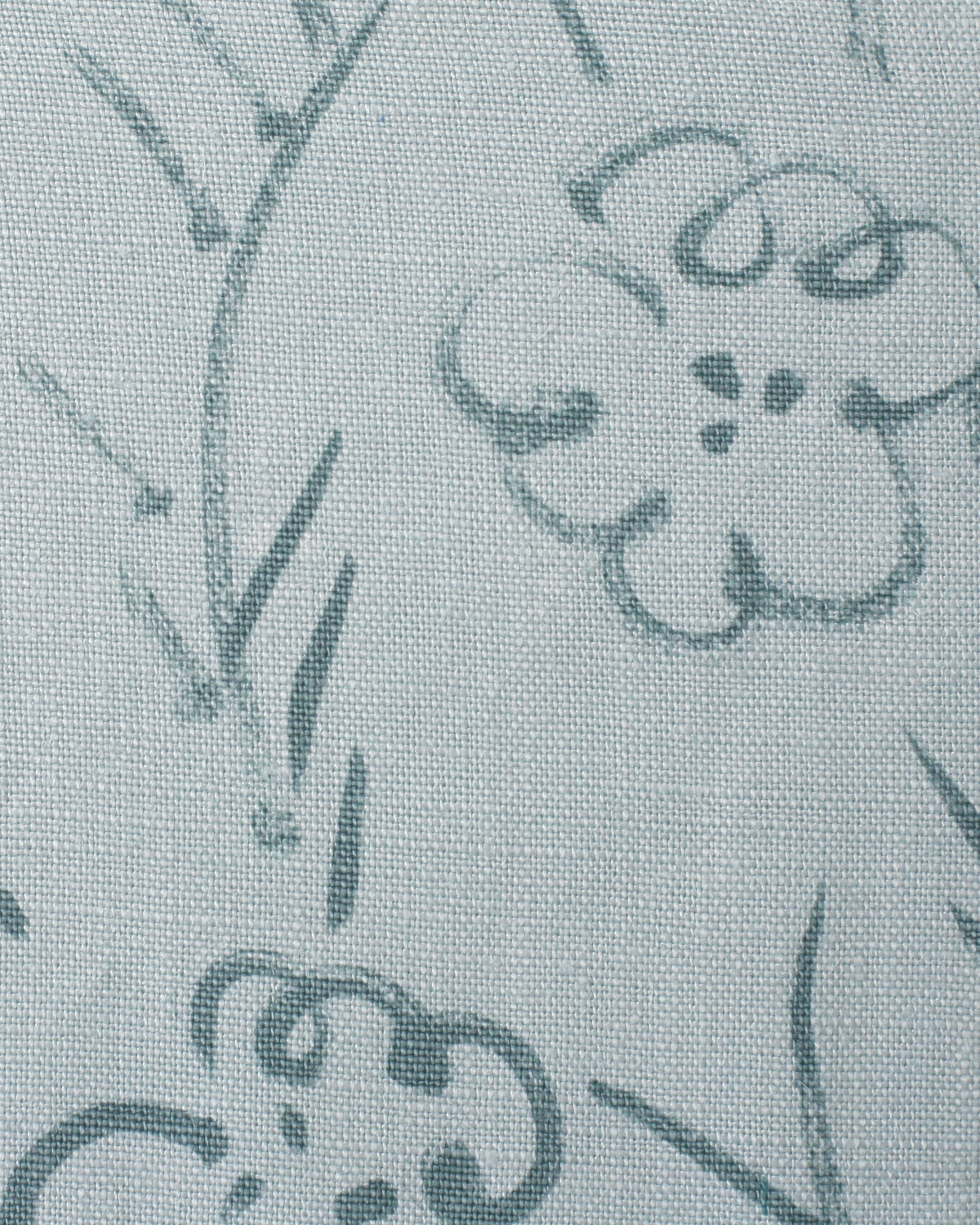 Roses Fabric in Light Blue