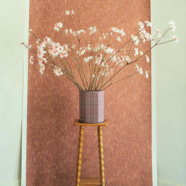 Alder Wallpaper in Clay Brown