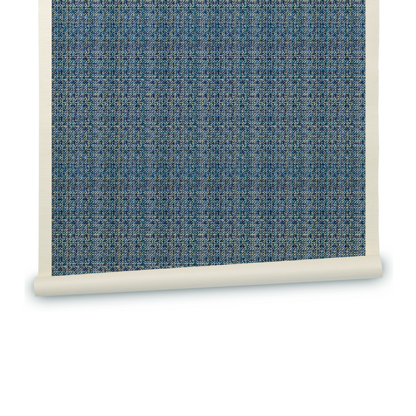 Bramble Wallpaper in Blue Ripple