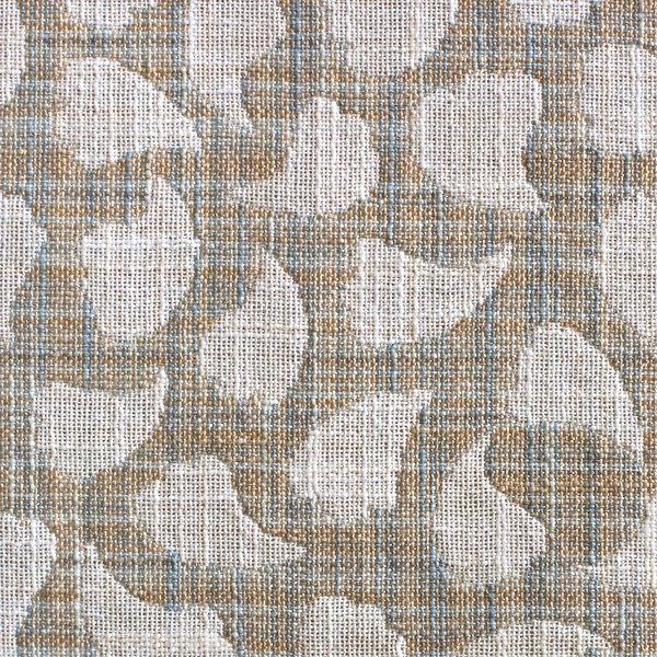 Bubbly Leaves Fabric in Shore