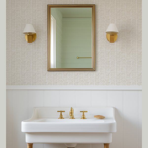 Cat Cow Wallpaper in Tan