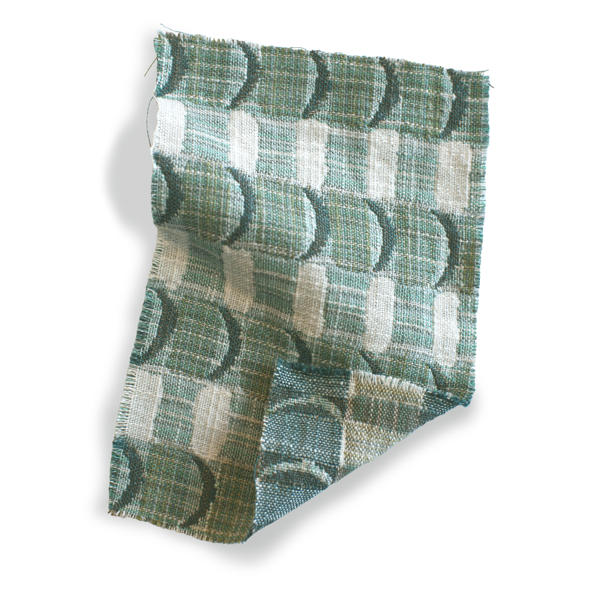 Crescent Plaid Fabric in Green