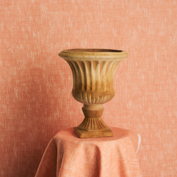 Alder Wallpaper in Soft Tangerine