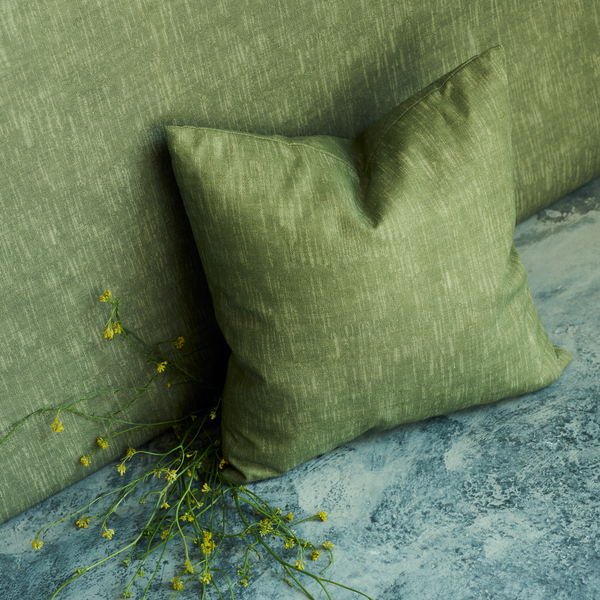 Alder Pillow in Kelp Green