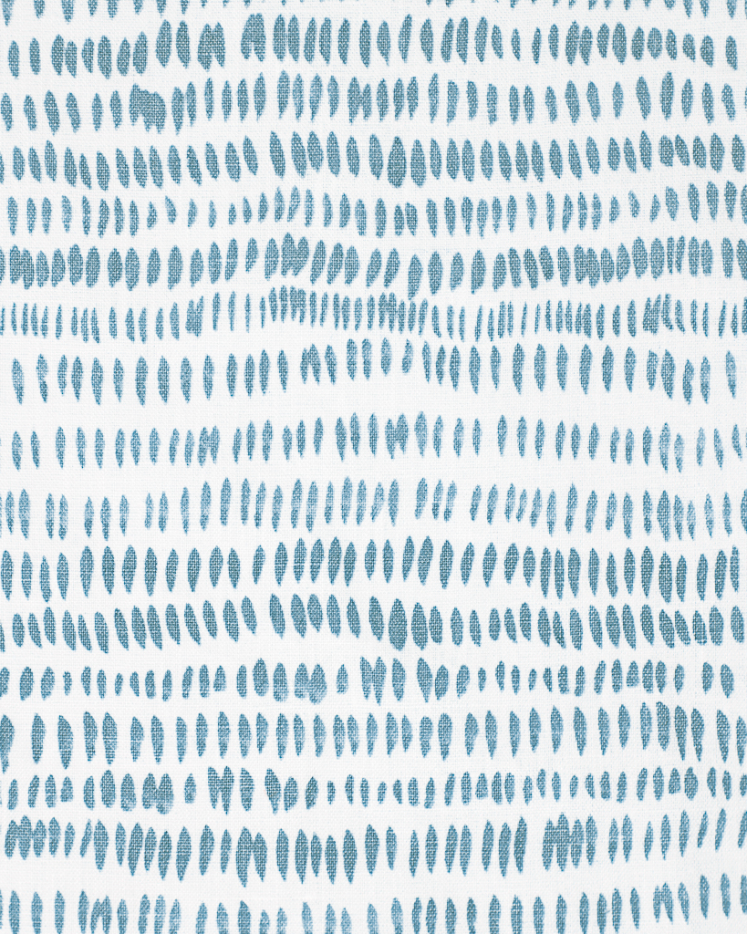 Dashes Fabric in Ocean Blue