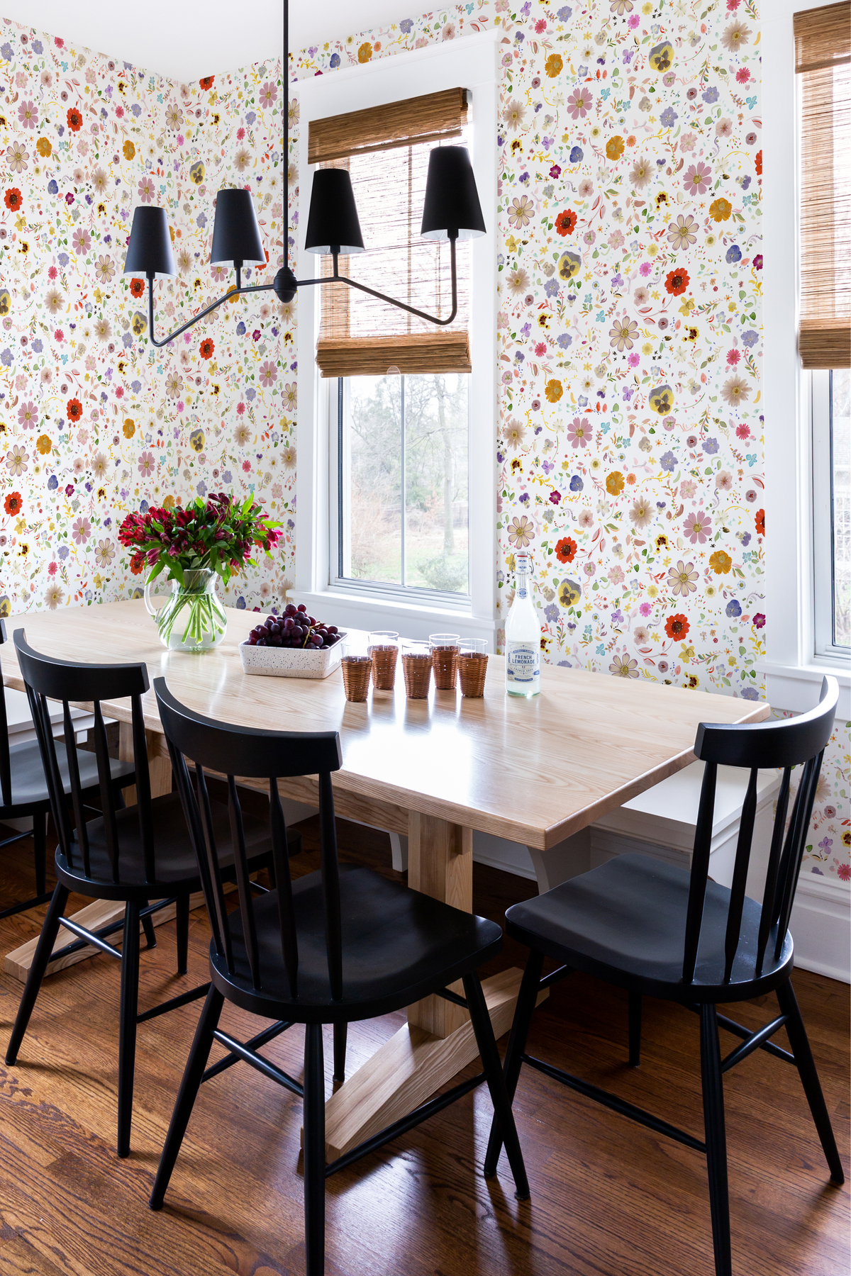 Pressed Flowers Wallpaper in Multi