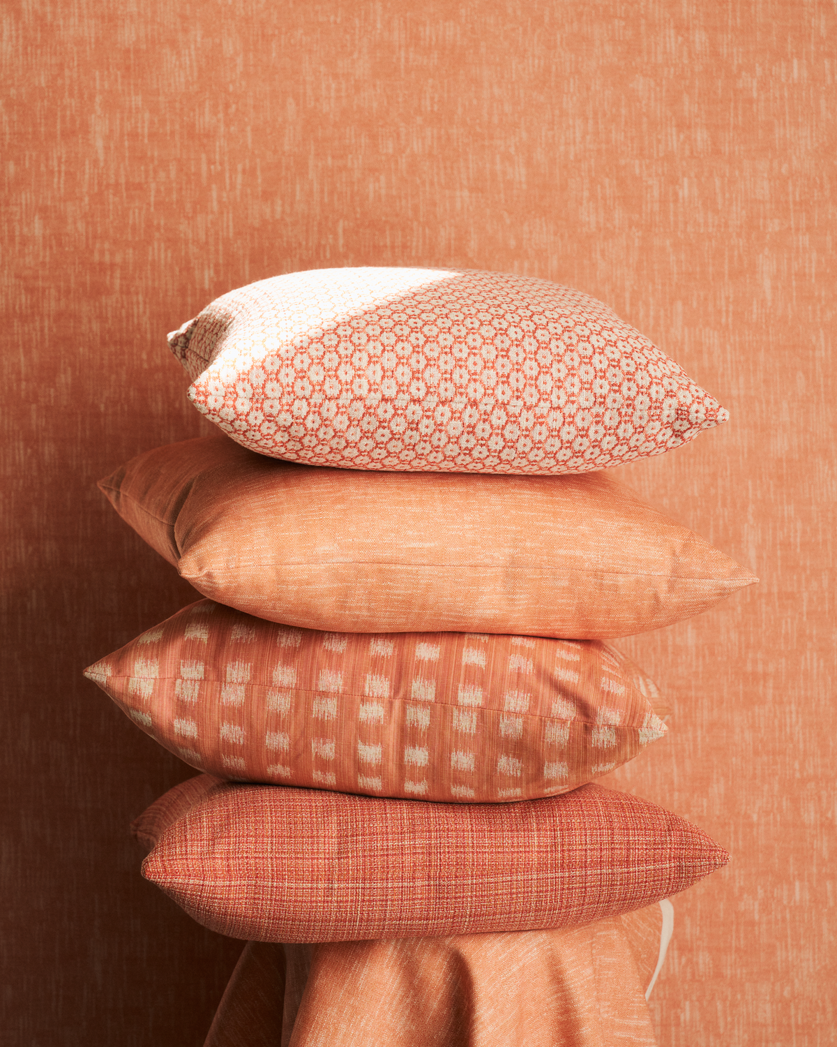 Floret Fabric in Coral