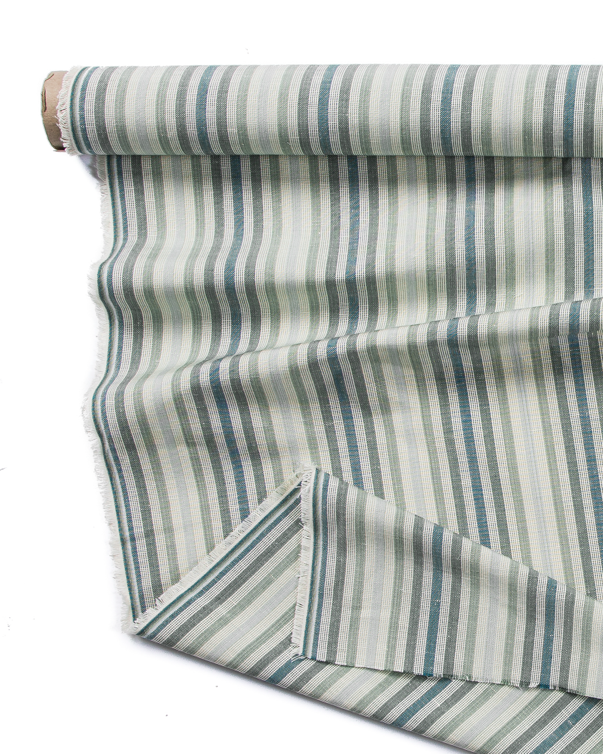 Ombré Stripe Fabric in Dennis Green