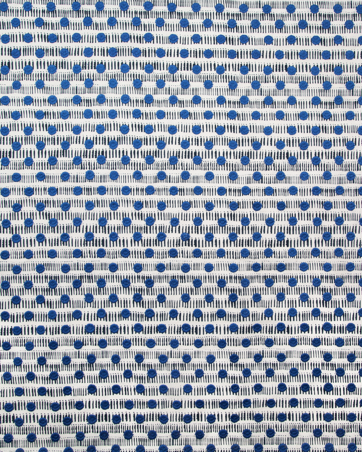 Dot Dash Fabric in Navy/Blue