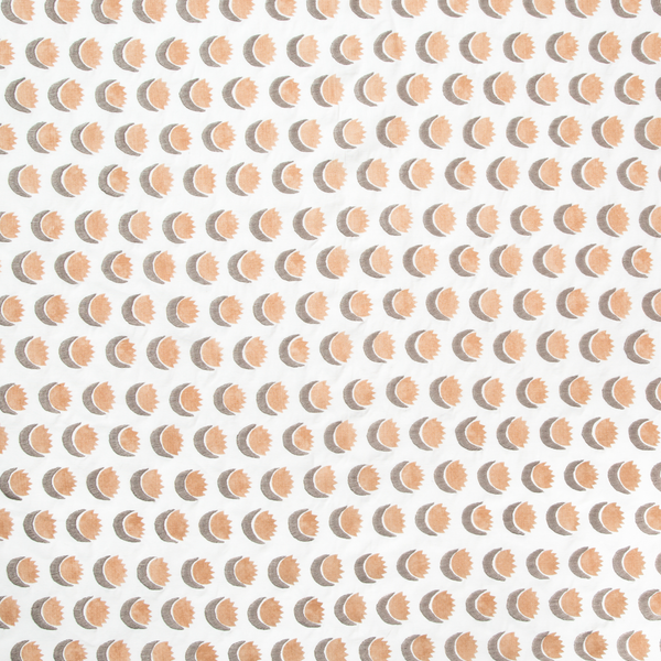 Sun and Moon Fabric in Blush/Gray