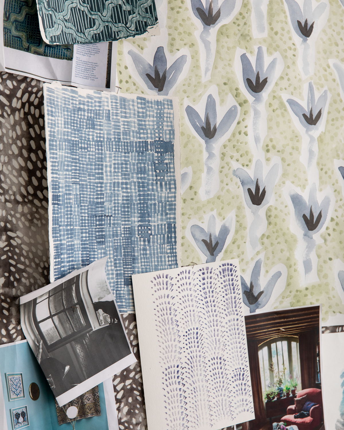 Sprigs Fabric in Light Blue