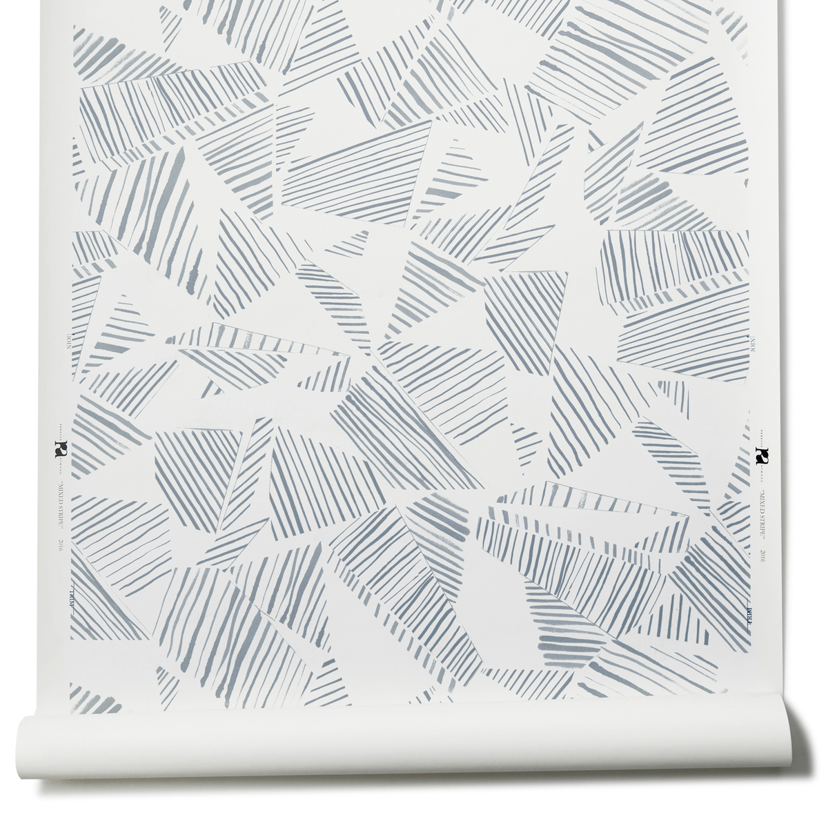 Mixed Stripe Wallpaper in Gray