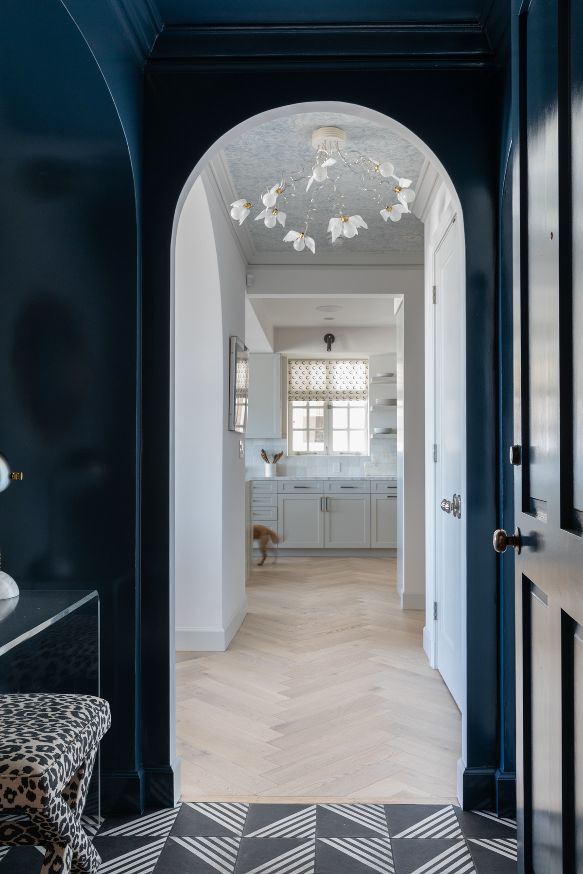 Linear Cloud Wallpaper in Blue-Slate