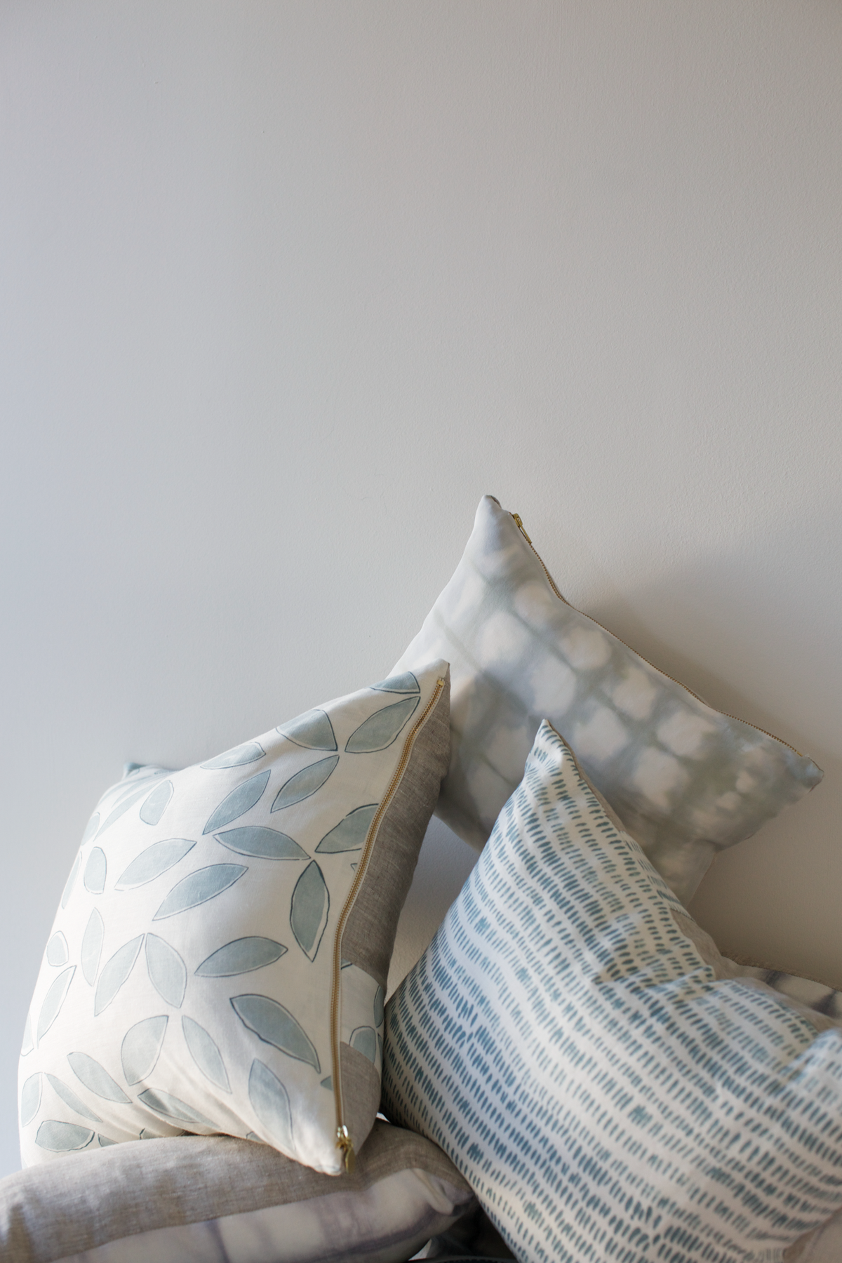 Dashes Fabric in Ocean Blue