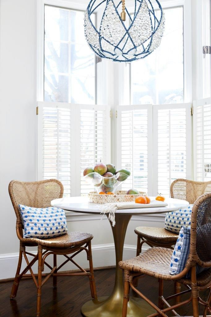 Dot Dash Fabric in Navy/Blue