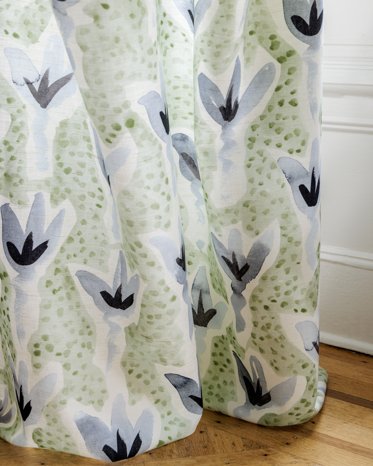 Sprigs Fabric in Green/Blue