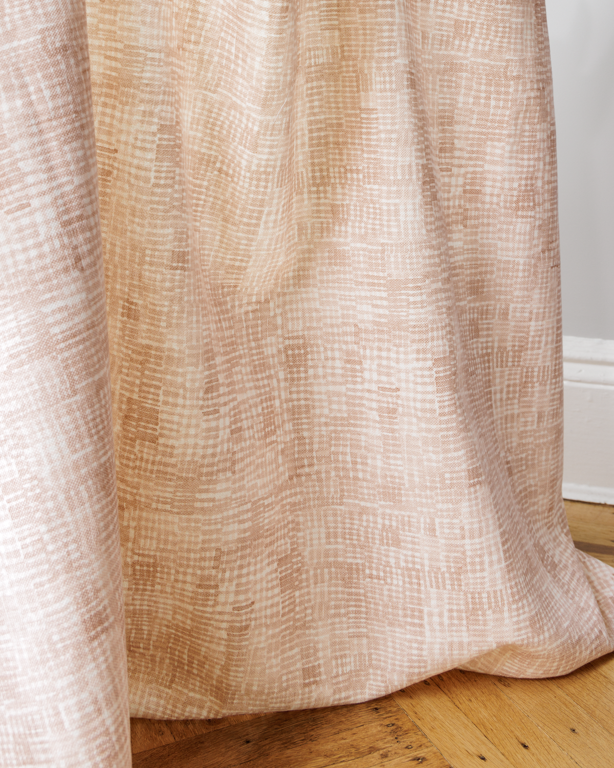 Hatchmarks Fabric in Pink