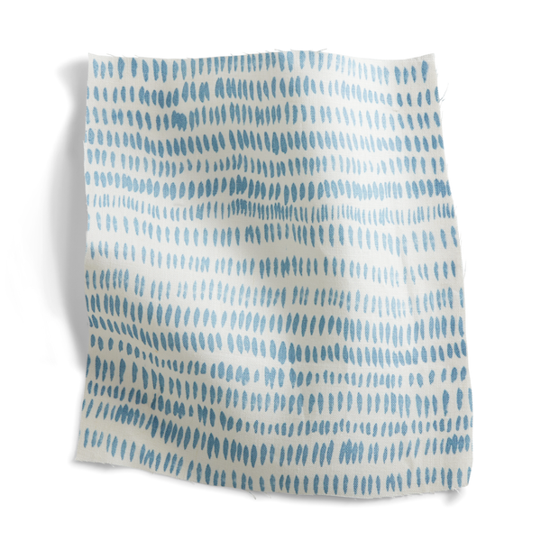 Dashes Fabric in Ocean Blue