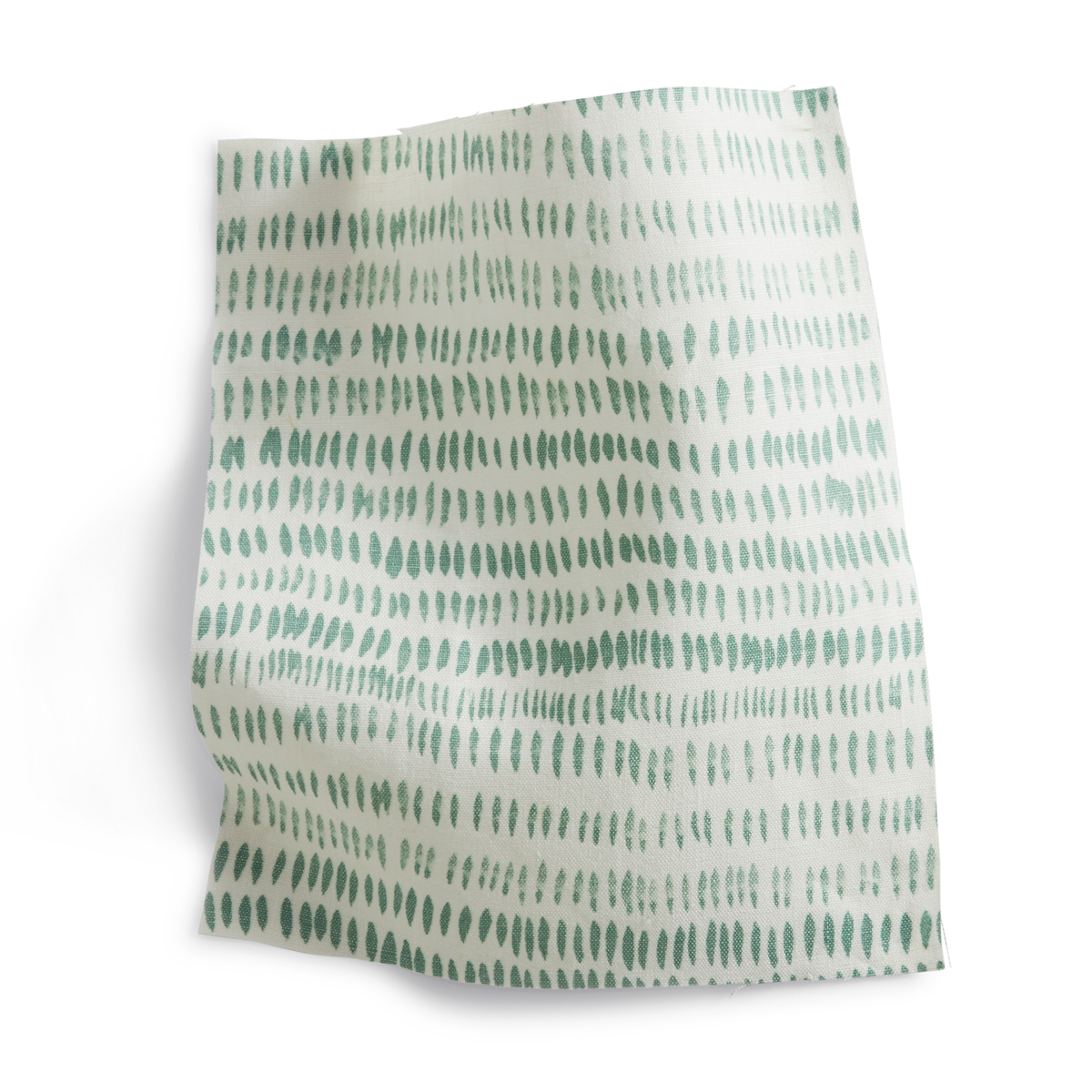 Dashes Fabric in Moss Green