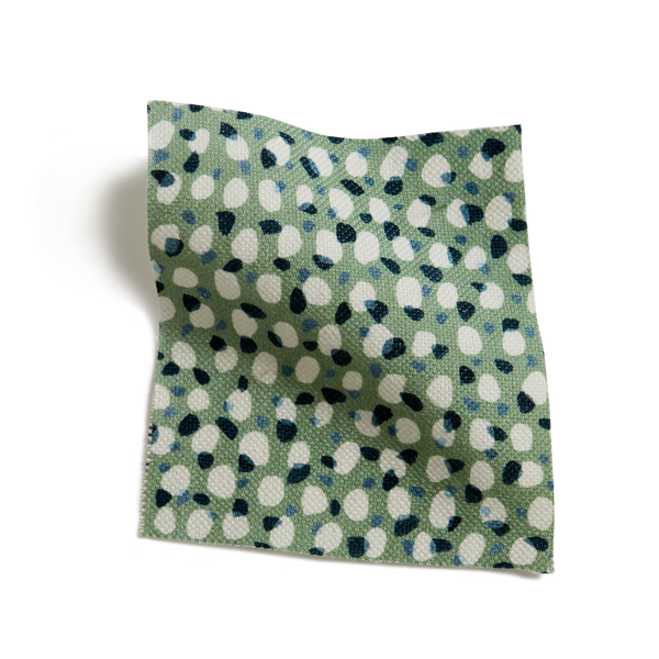 Scattered Dot Fabric in Green