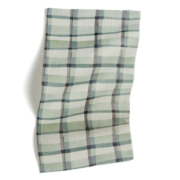 Mason Plaid Fabric in Green