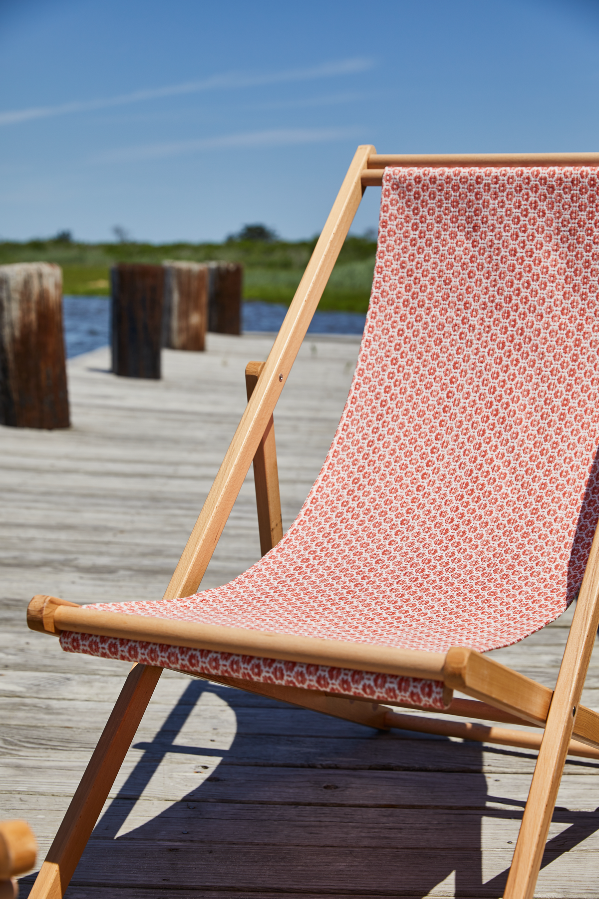 Floret Fabric in Coral