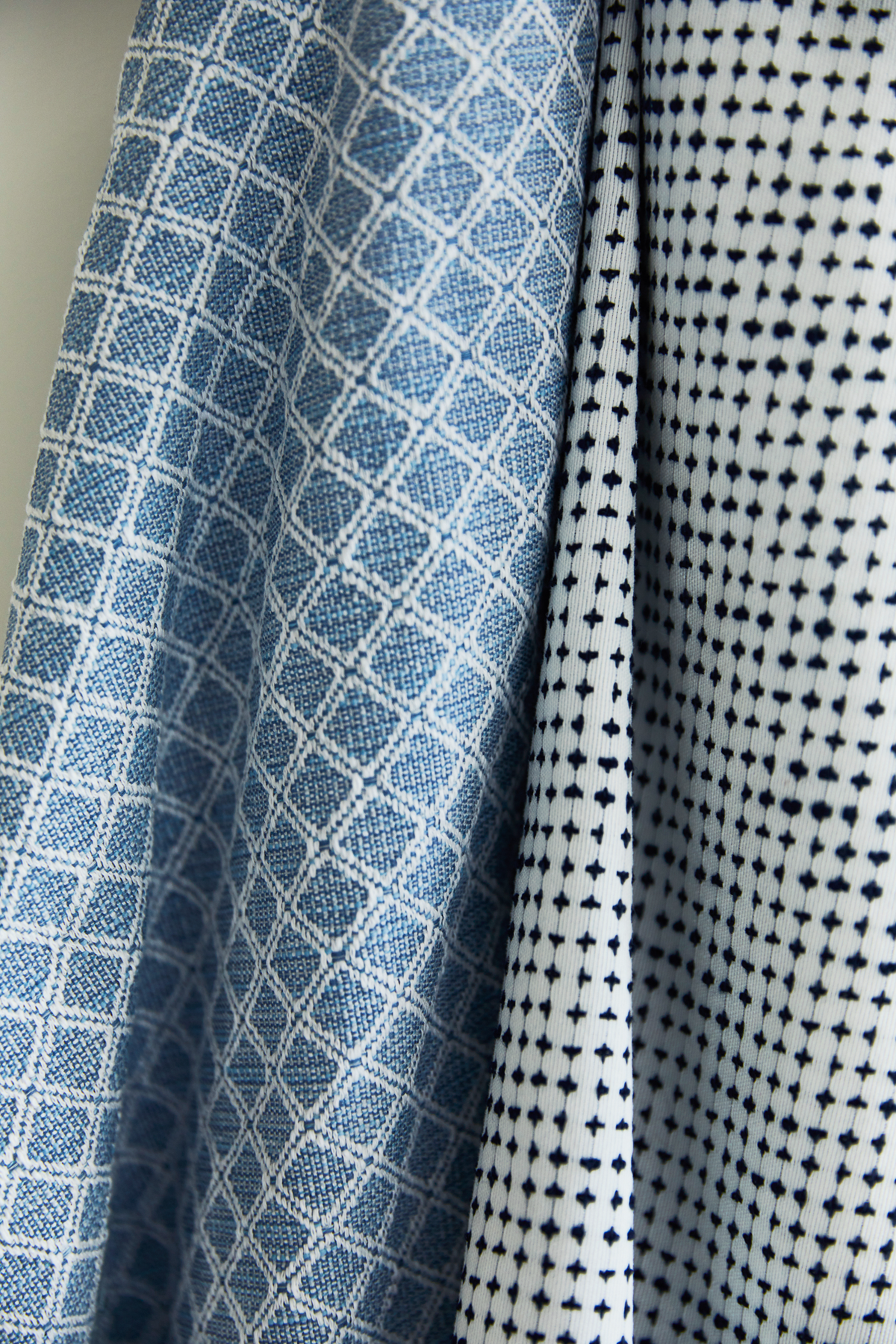 Lattice Fabric in Pale Mist