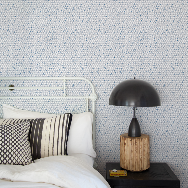 Scattered Dot Wallpaper in Gray/Blue