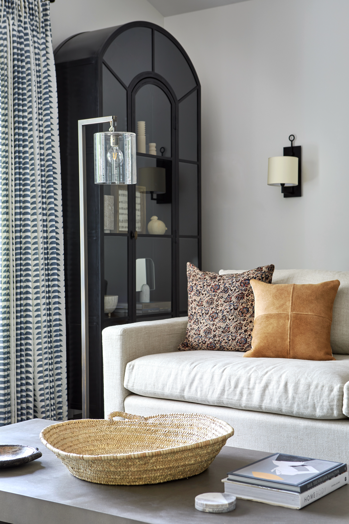 Hills Fabric in Blue-Slate