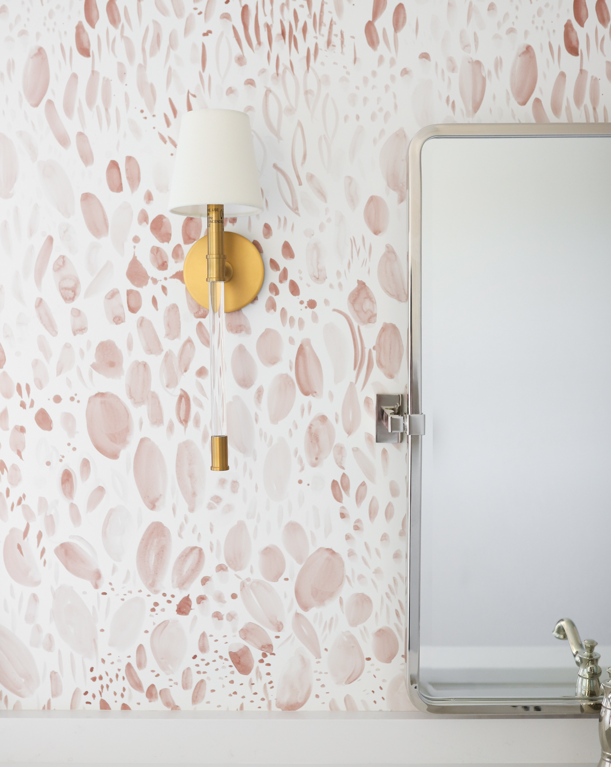 Blooms Wallpaper in Blushing Taupe