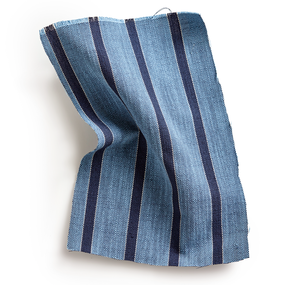 Market Stripe Fabric in Navy/Blue