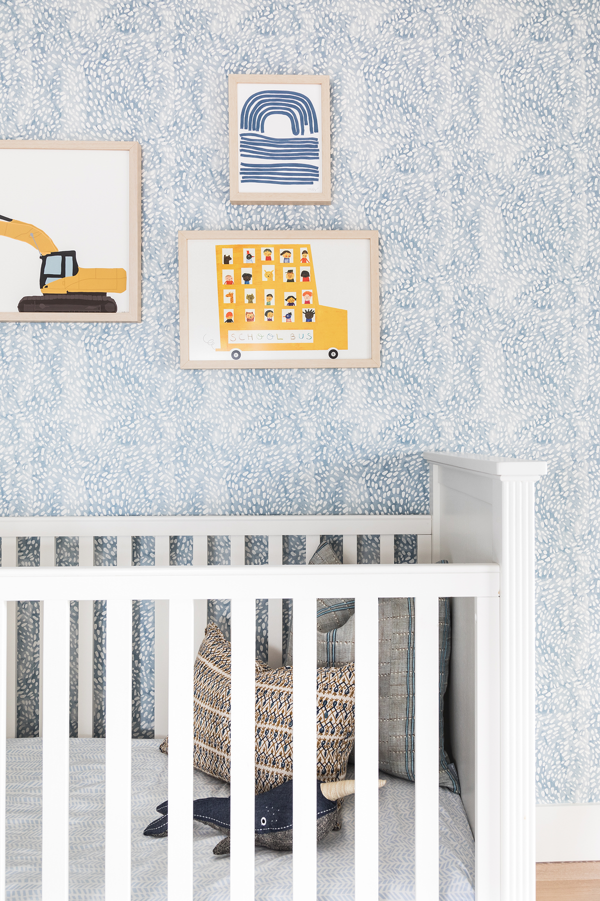 Speckled Wallpaper in Cloud Blue